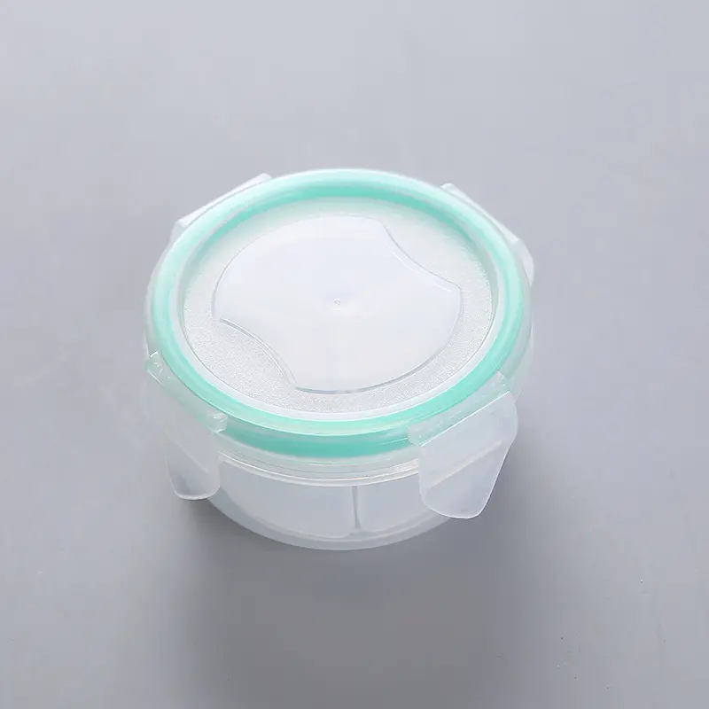 Wholesale Transparent Plastic Round Pill Box Three Compartments Sealed Small Pill Box Multifunctional Waterproof Medicine Storage Box (2)