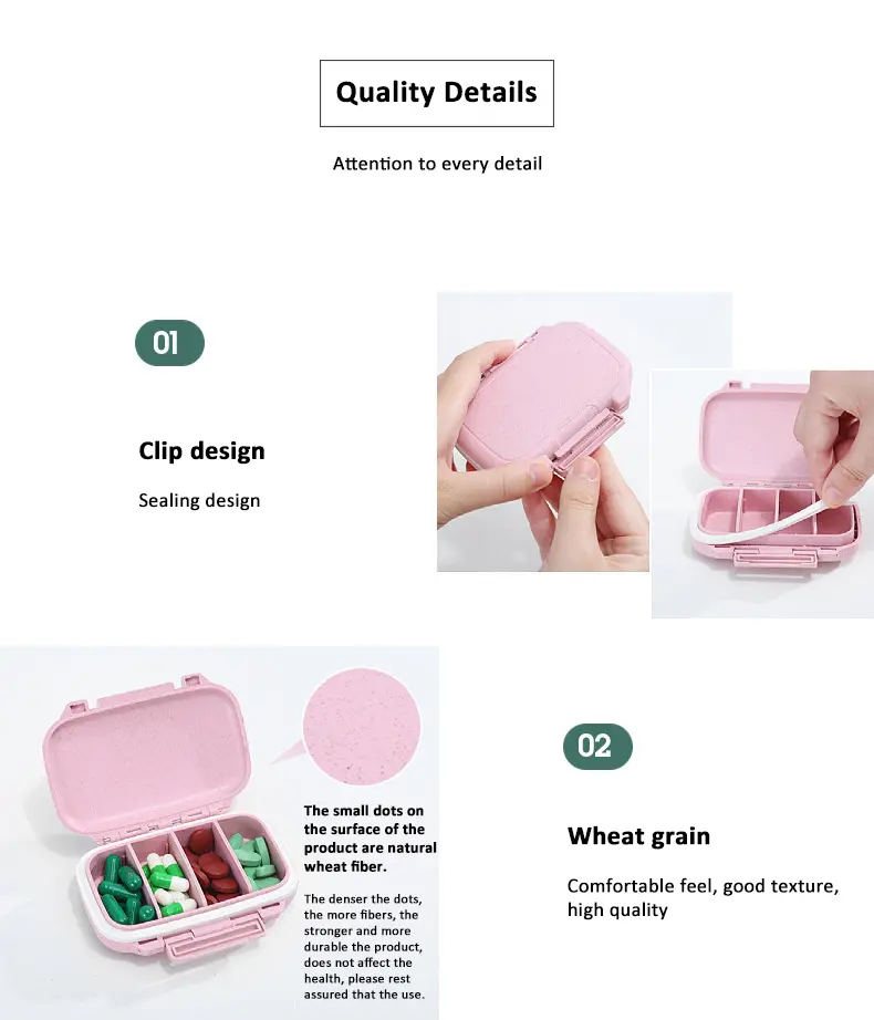 4 Compartment Pill Case (7) 4 Compartment Pill Case (7)
