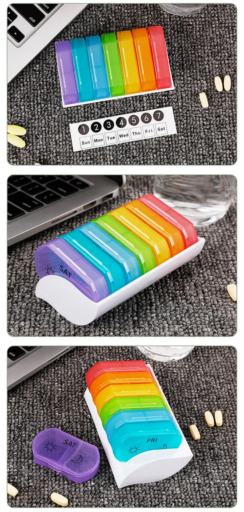 7 Day AMPM Pill Organizer (5) 7 Day AMPM Pill Organizer (5)