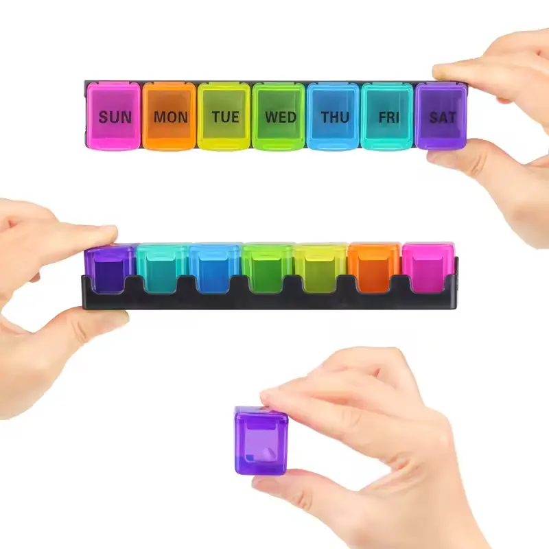 7 Day Removable Rainbow Pill Box (2)