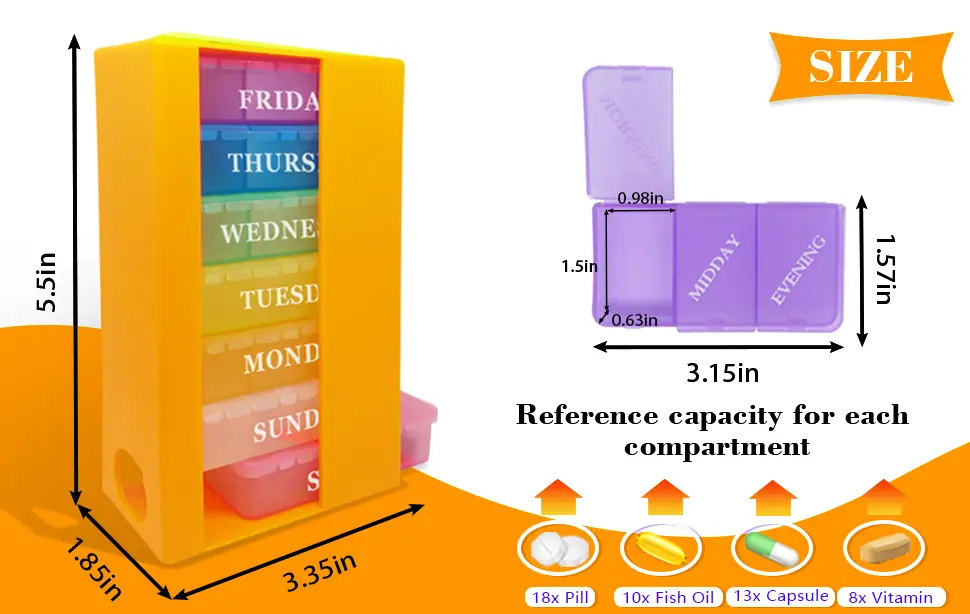 BS0803J Weekly Pill Case (2) BS0803J Weekly Pill Case (2)