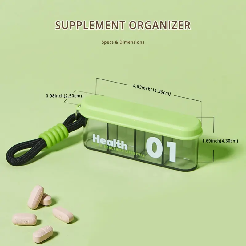 Compact Travel Pill Organizer – BS1290J (2) Compact Travel Pill Organizer – BS1290J (2)