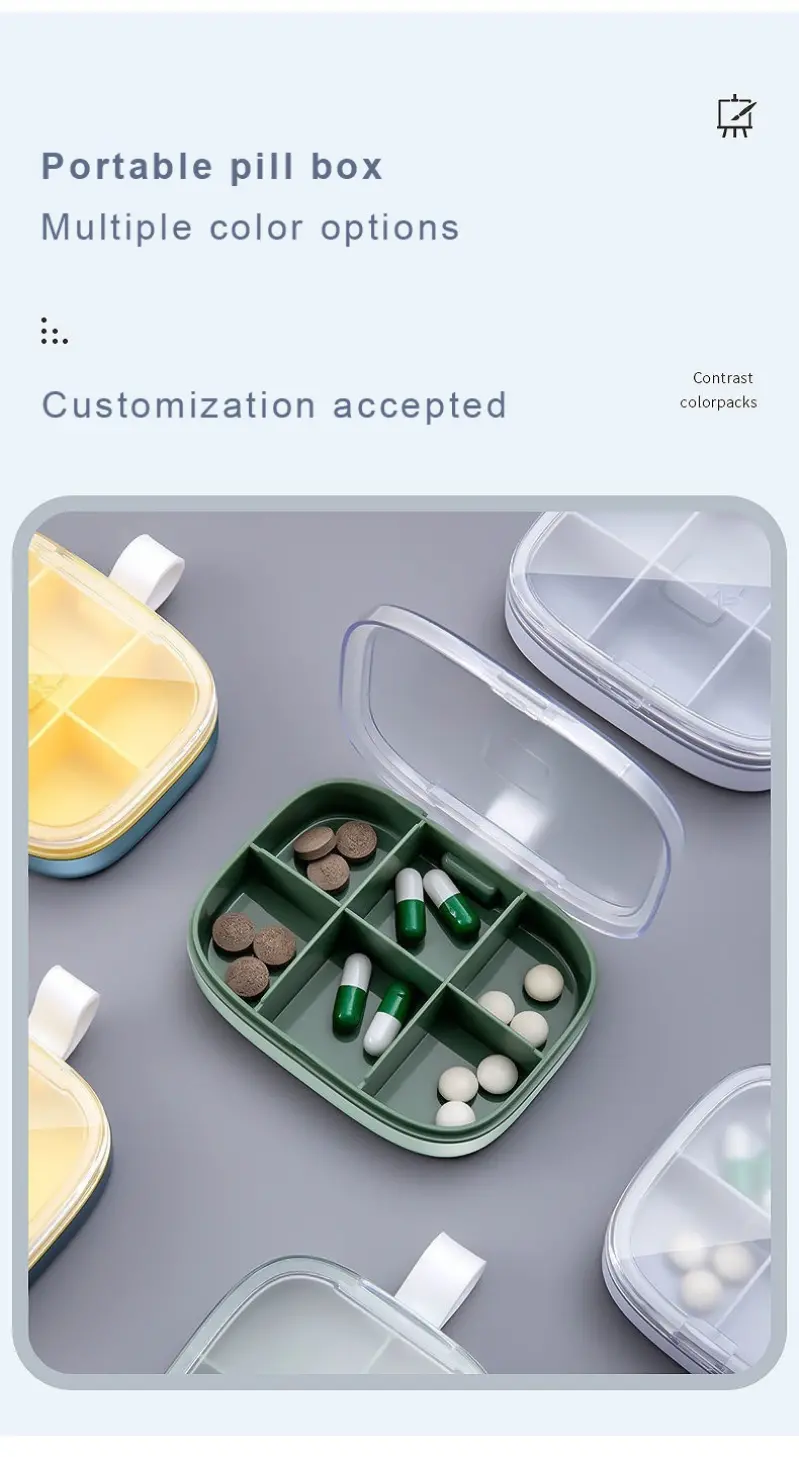 Flip Top 4 Compartment Pill Organizer – BS0846J (1)