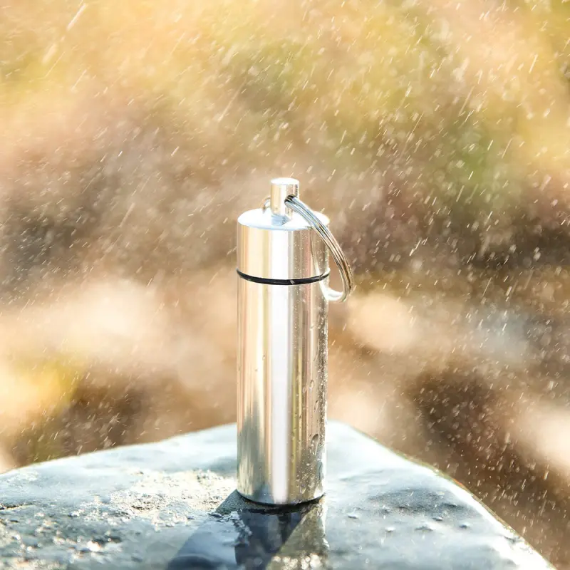 Portable Aluminum Keychain Pill Box (5)