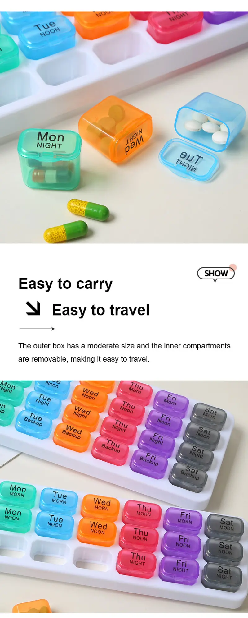 Weekly Pill Organizer (9) Weekly Pill Organizer (9)