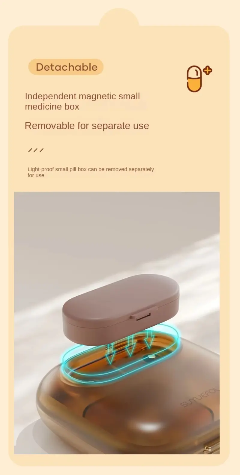 Compact & Stylish Pill Organizer BS1346J S (4) Compact & Stylish Pill Organizer BS1346J S (4)