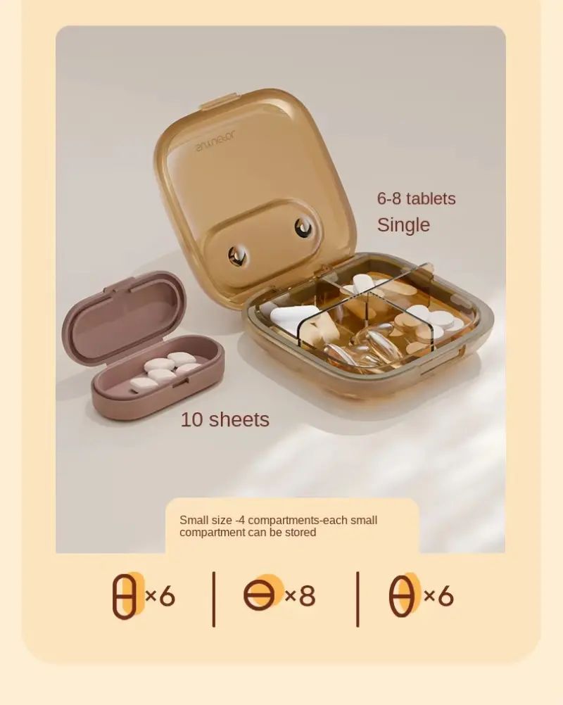 Compact & Stylish Pill Organizer BS1346J S (7) Compact & Stylish Pill Organizer BS1346J S (7)