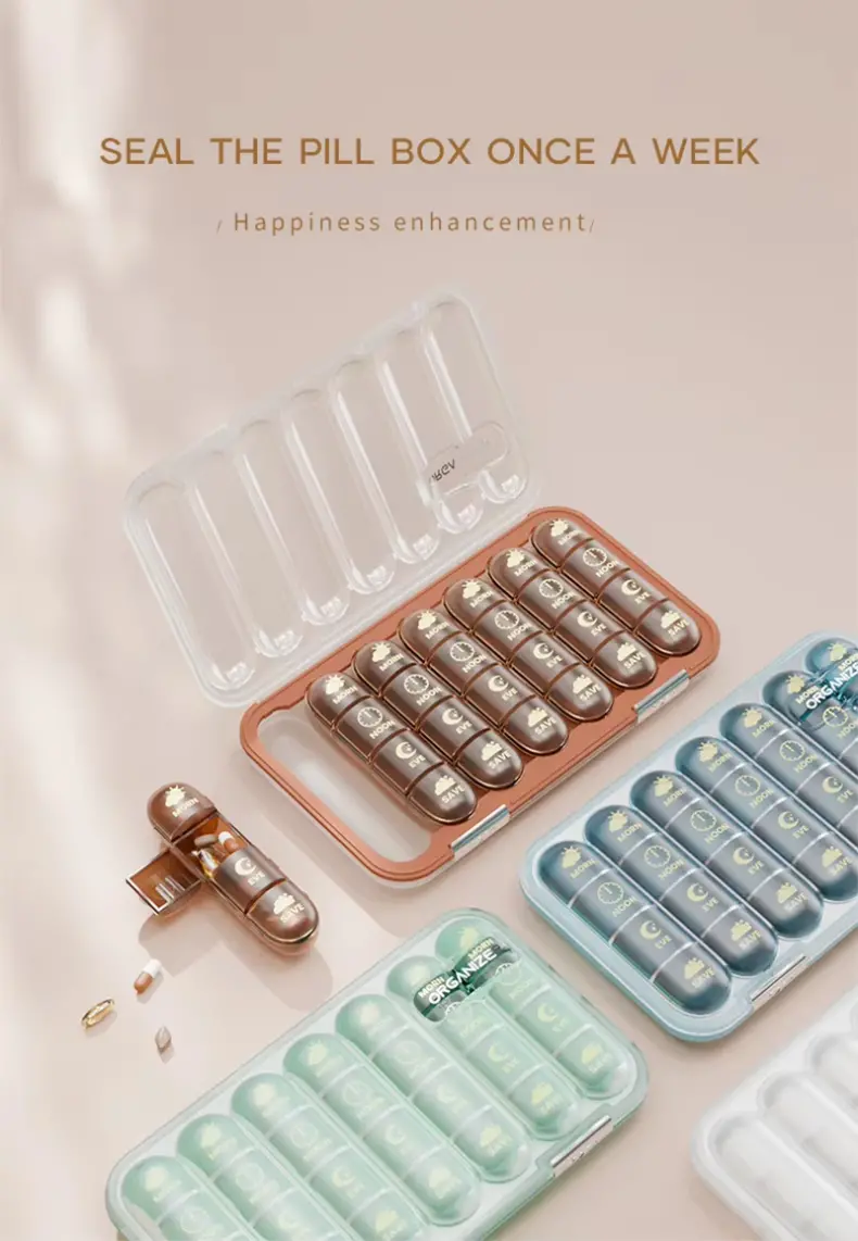 21 28 Compartment Medication Box BS1376J (1) 21 28 Compartment Medication Box BS1376J (1)