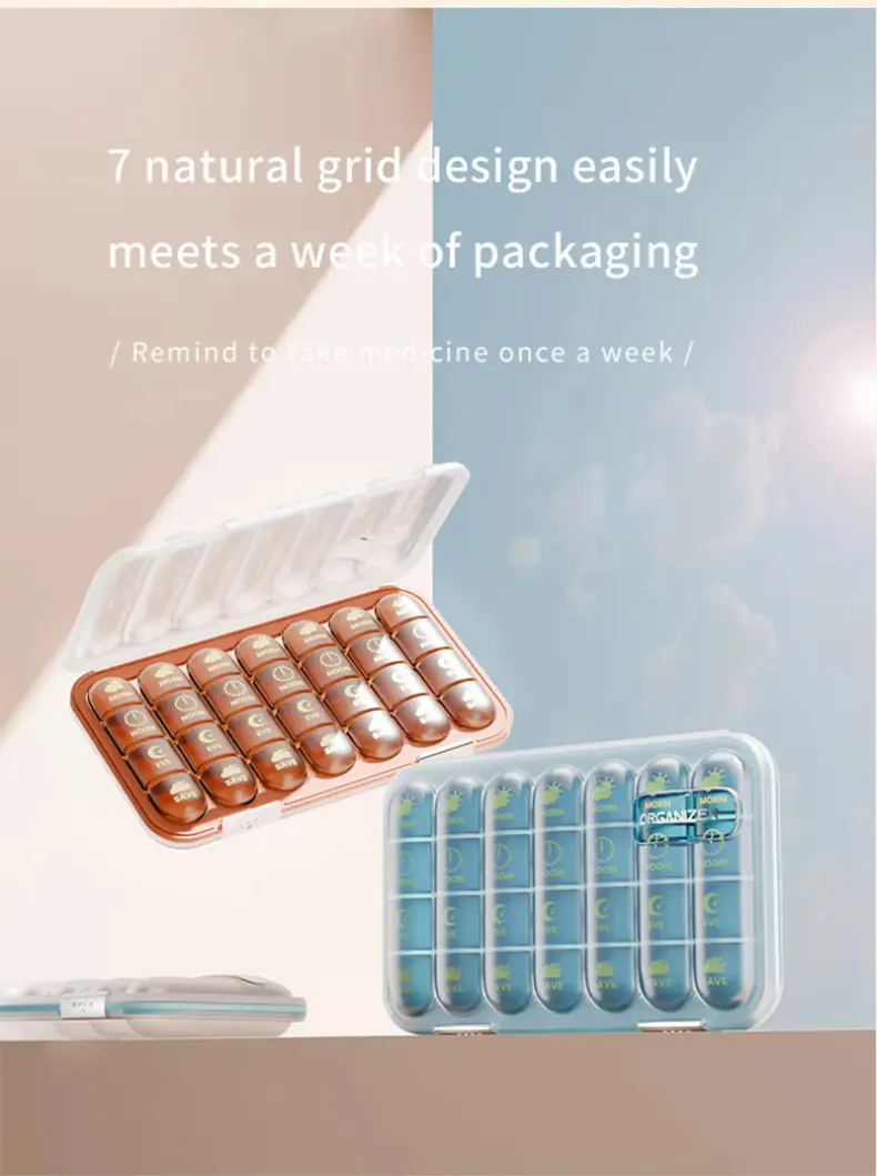 21 28 Compartment Medication Box BS1376J (2) 21 28 Compartment Medication Box BS1376J (2)