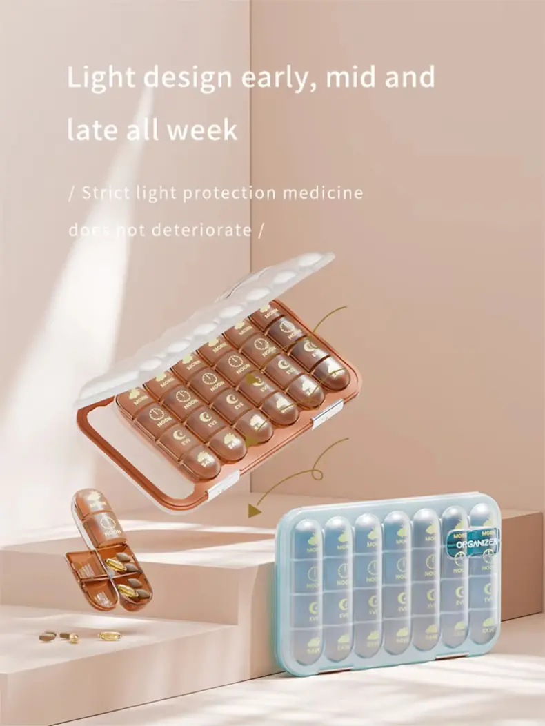 21 28 Compartment Medication Box BS1376J (4) 21 28 Compartment Medication Box BS1376J (4)