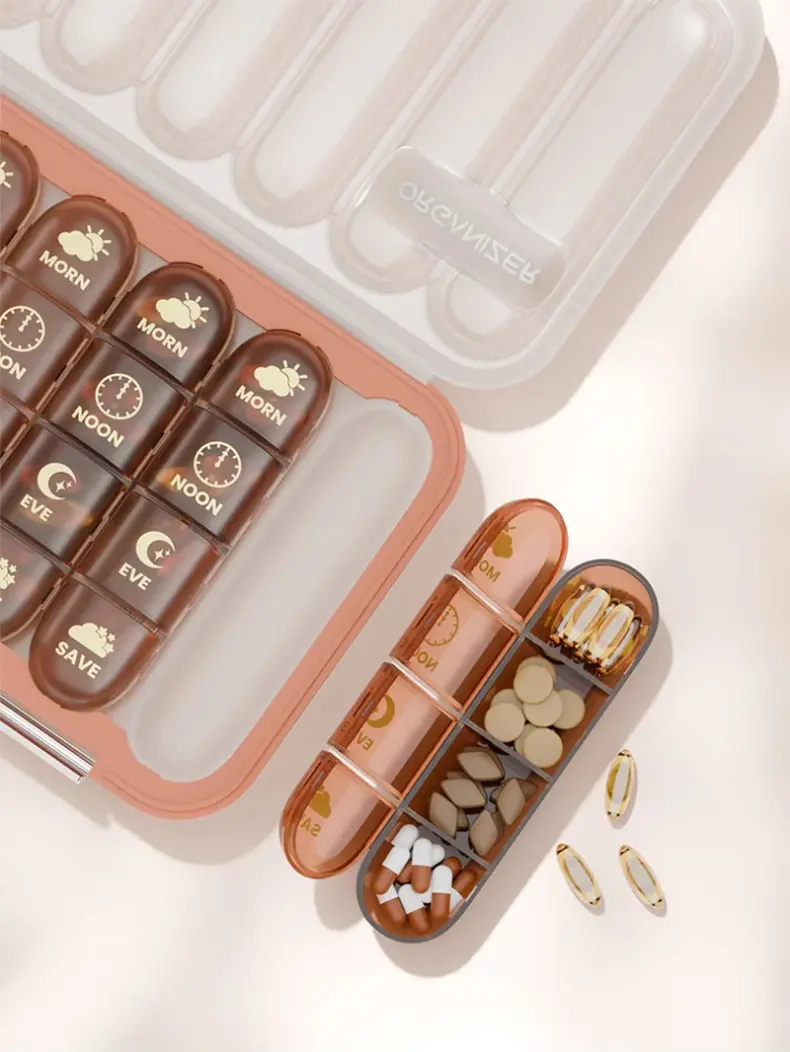 21 28 Compartment Medication Box BS1376J (6) 21 28 Compartment Medication Box BS1376J (6)