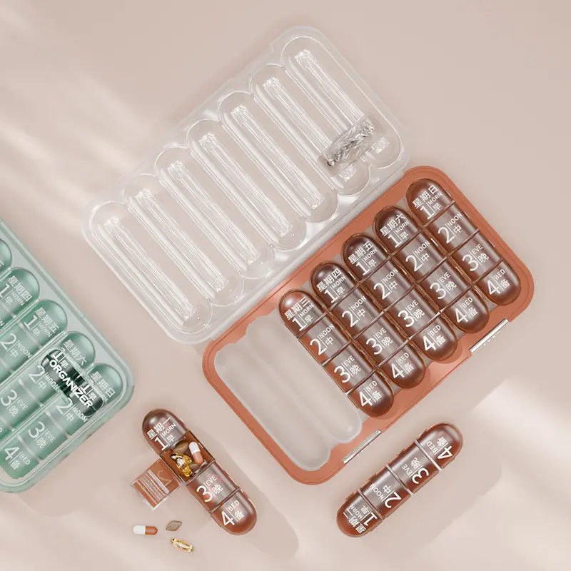 2128 Compartment Medication Box BS1376J (10)
