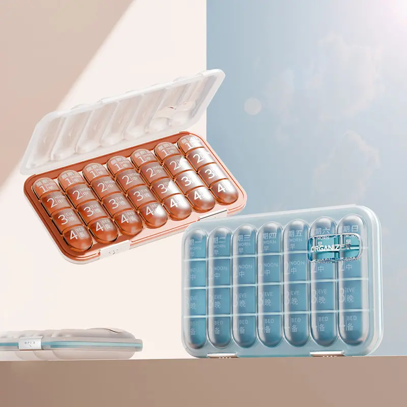 2128 Compartment Medication Box BS1376J (12)