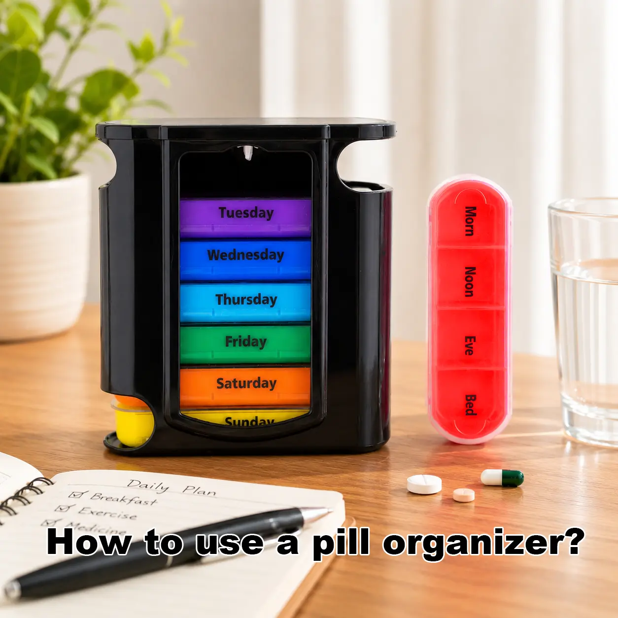 How to use a pill organizer