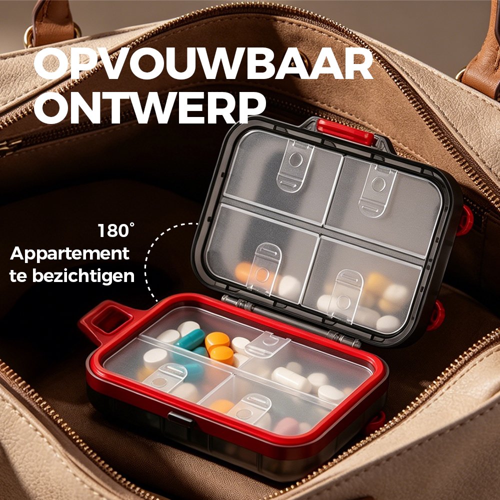 7-Compartment Suitcase Pill Box 4