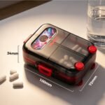 7-Compartment Suitcase Pill Box 3