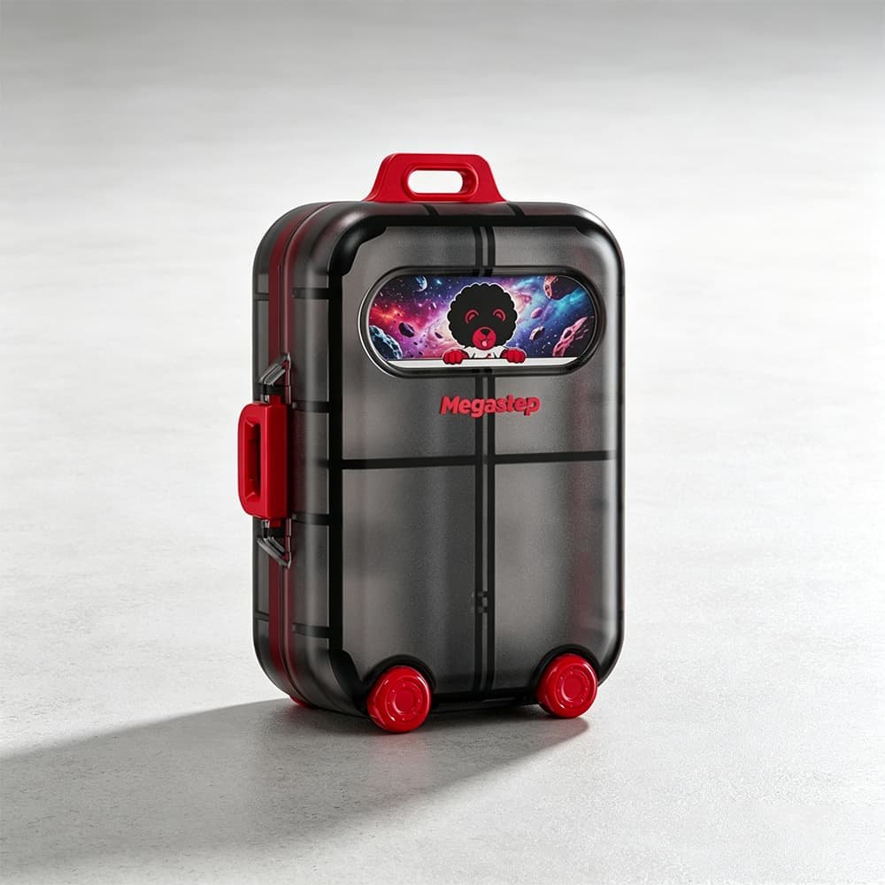 7-Compartment Suitcase Pill Box 9