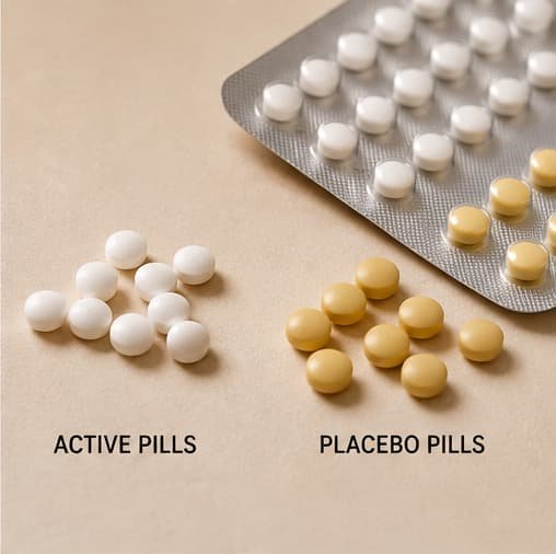 3 active pills vs placebo pills 3 active pills vs placebo pills